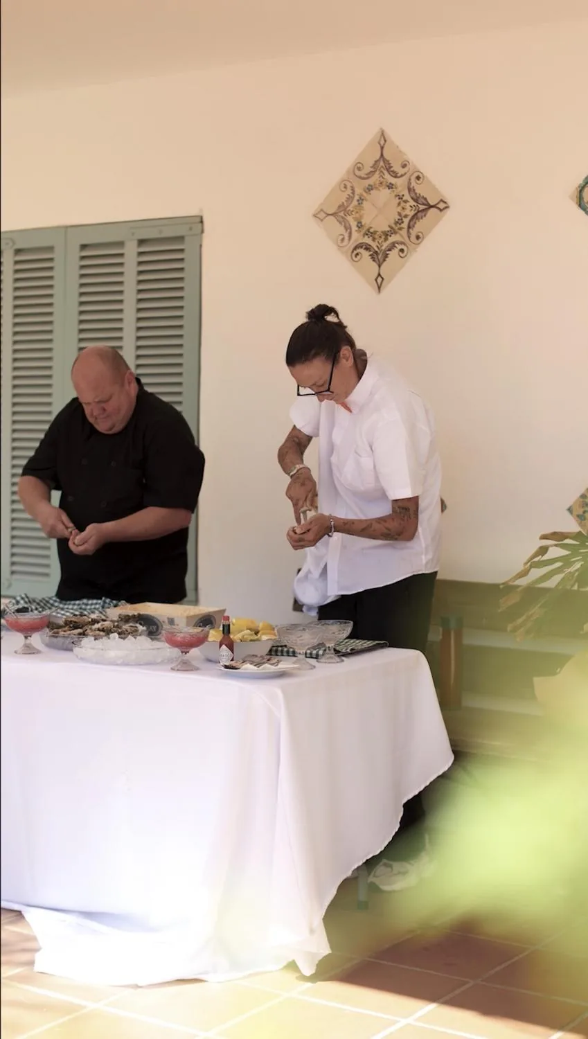 The Oysters Club — live oyster shucking at a private villa event, Marbella